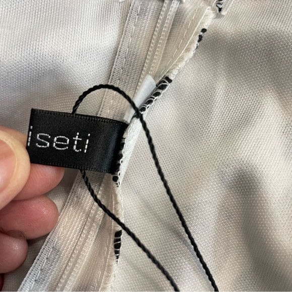 Giffniseti Boho Al-line Black and White Maxi Dress w Long Sleeves. Size S - Picture 14 of 16